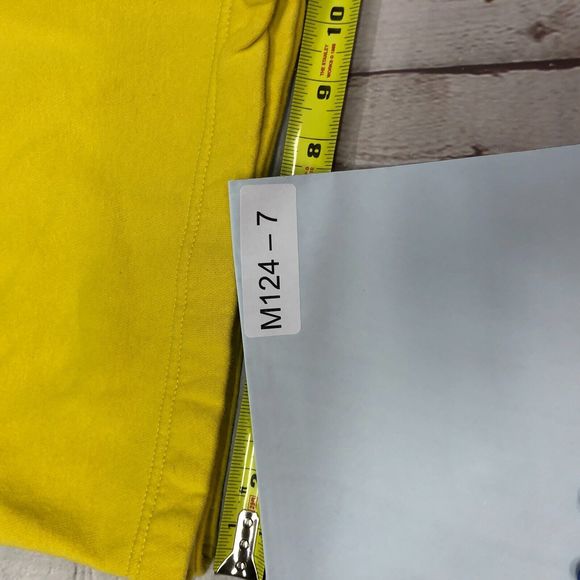 Nike Men Sweat Shorts Size Small Yellow Cotton Blend Big Logo Preppy M124 -7 - Picture 15 of 15